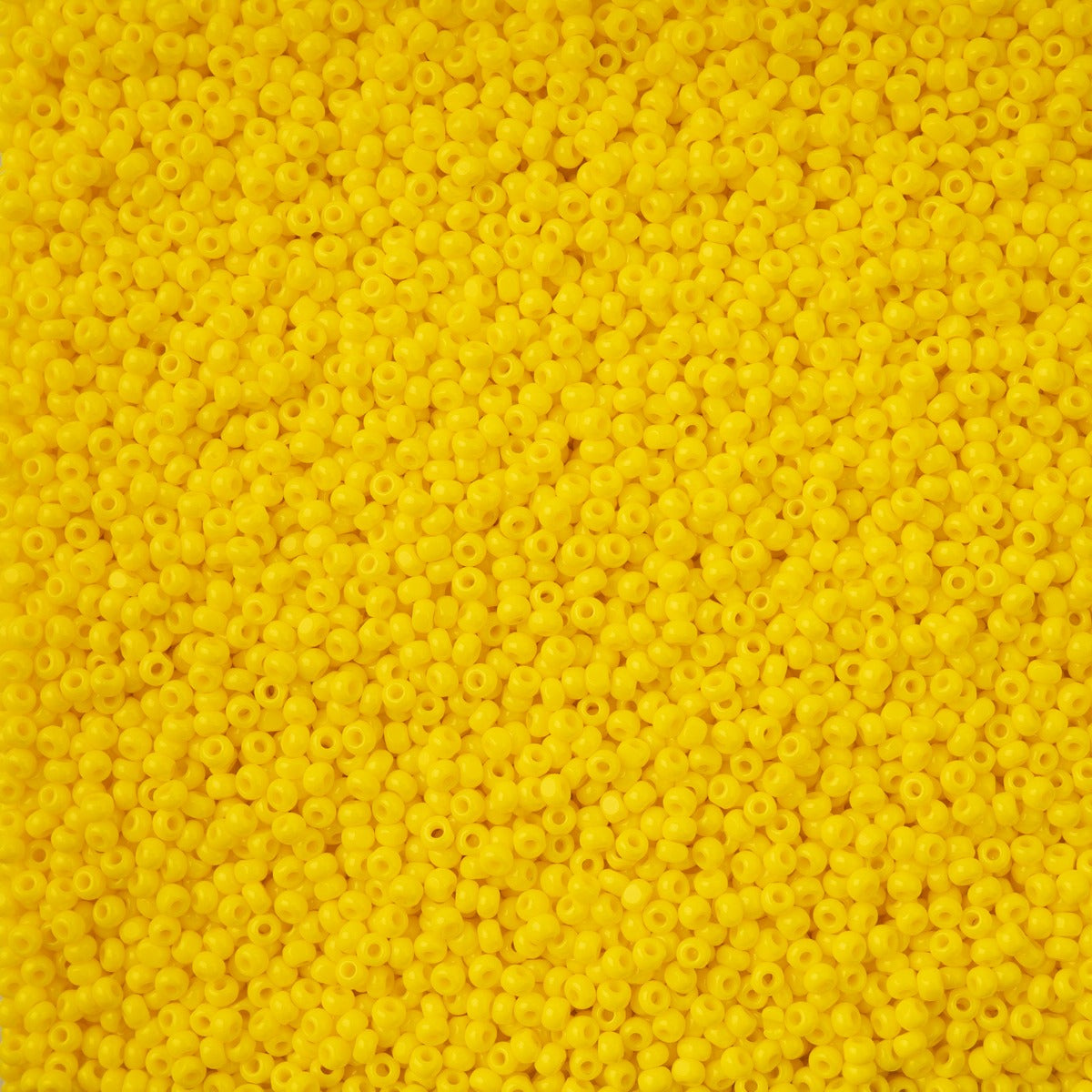 CZECH SEED BEAD 11/0 CUT OPAQUE GOLD YELLOW 100 G