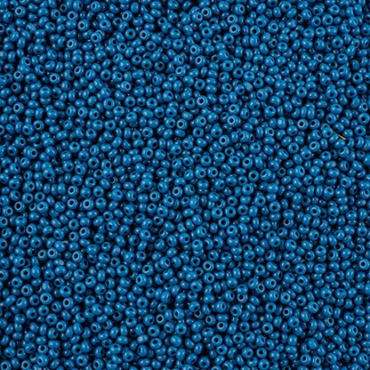 CZECH SEED BEAD 13/0 CUT OPAQUE DARK BLUE LOOSE 100 G