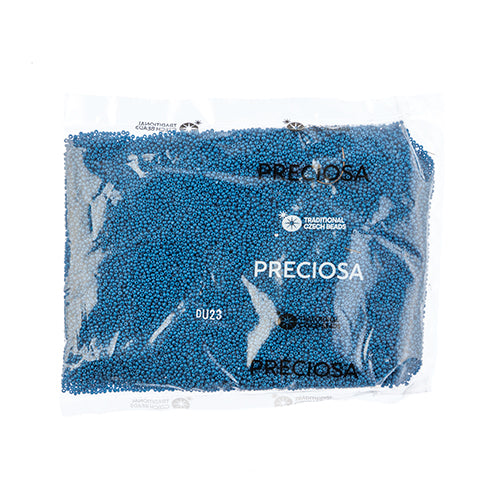 CZECH SEED BEAD 13/0 CUT OPAQUE DARK BLUE LOOSE 100 G