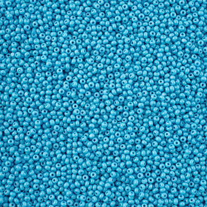 CZECH SEED BEAD 13/0 CUT OPAQUE BLUE LOOSE 100 G