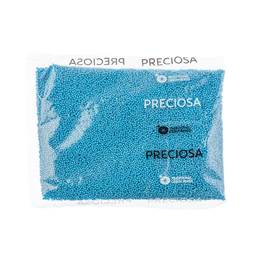 CZECH SEED BEAD 13/0 CUT OPAQUE BLUE LOOSE 100 G