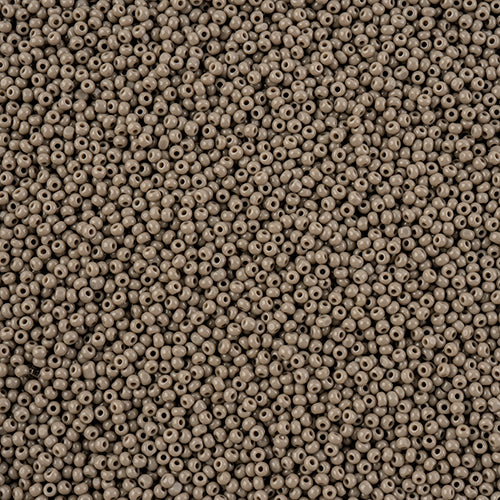 CZECH SEED BEAD 13/0 CUT OPAQUE GREY LOOSE 100 G