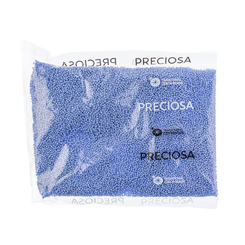 CZECH SEED BEAD 13/0 CUT OPAQUE PALE BLUE LOOSE 100 G