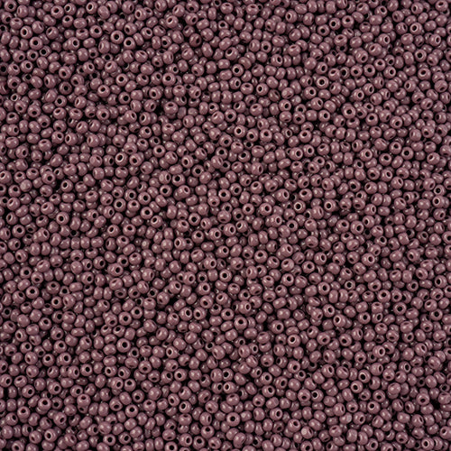 CZECH SEED BEAD 13/0 CUT OPAQUE DARK MAUVE LOOSE 100 G