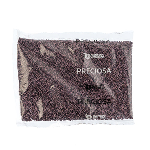 CZECH SEED BEAD 13/0 CUT OPAQUE DARK MAUVE LOOSE 100 G