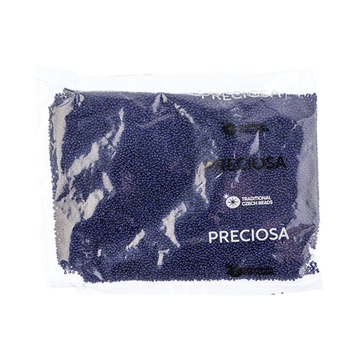 CZECH SEED BEAD 13/0 CUT OPAQUE DARK ROYAL BLUE LOOSE 100 G