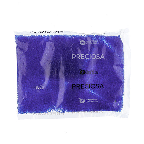 CZECH SEED BEAD 13/0 CUT TRANSPARENT BLUE LOOSE 100 G