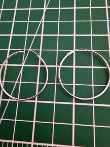 Italian Sterling Silver .925 Hoops - Turtle Island Beads And Silver