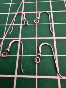 Rhodium-plated Sterling Silver Shepherd Hooks