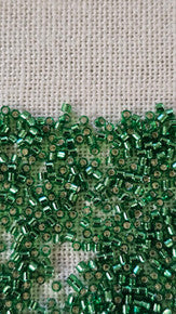 Silverlined Lite Green Delica 11/0 DB-46 - Turtle Island Beads And Silver
