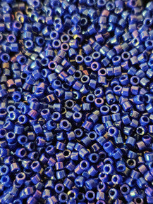 Cobalt Blue Opaque AB Delica 11/0 DB-216 - Turtle Island Beads And Silver